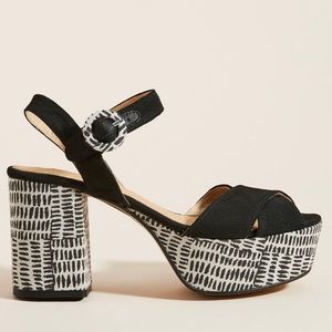 Anthropologie Quincy Platform Sandals